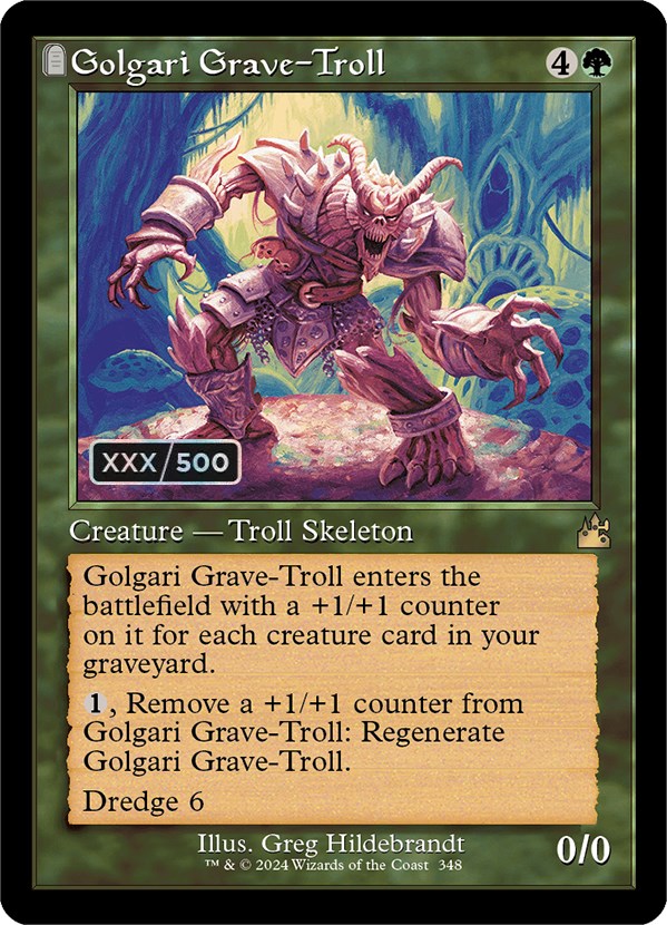 Golgari Grave-Troll (Retro) (Serialized) [Ravnica Remastered] | Odin's Place