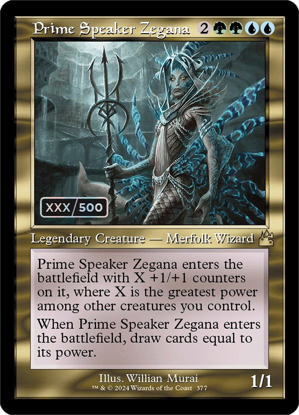 Prime Speaker Zegana (Retro) (Serialized) [Ravnica Remastered] | Odin's Place