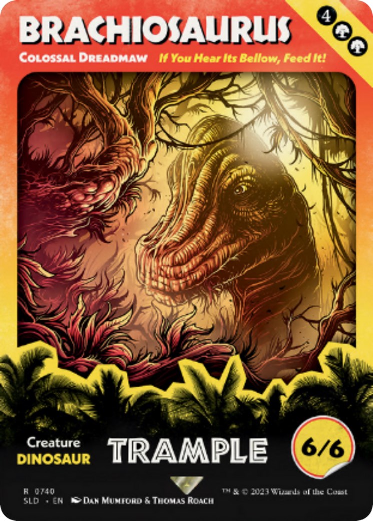 Brachiosaurus - Colossal Dreadmaw (Rainbow Foil) [Secret Lair Drop Series] | Odin's Place