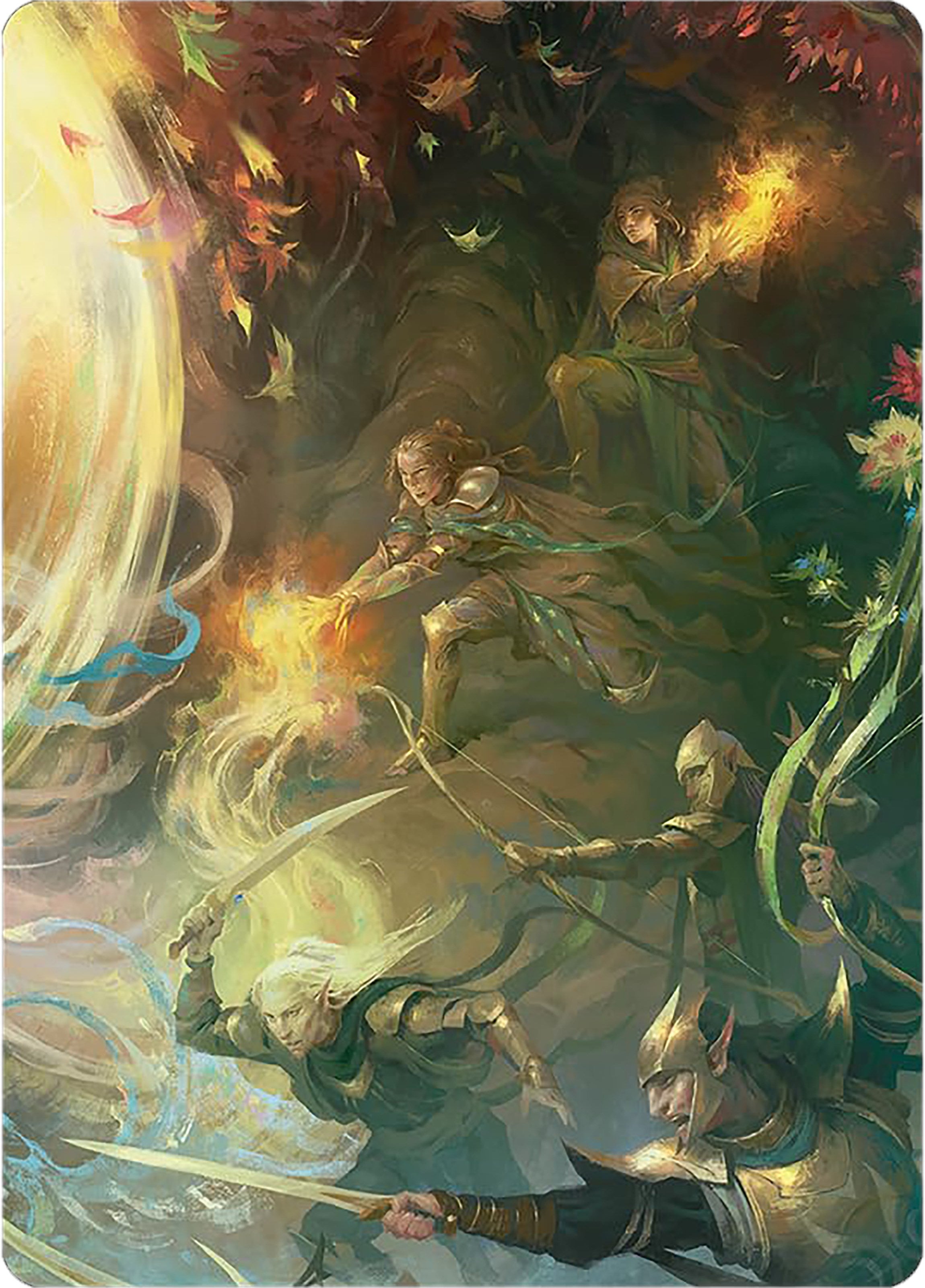Rally the Galadhrim Art Card [The Lord of the Rings: Tales of Middle-earth Art Series] | Odin's Place