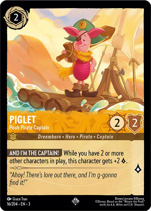 Piglet - Pooh Pirate Captain (16/204) [Into the Inklands] | Odin's Place