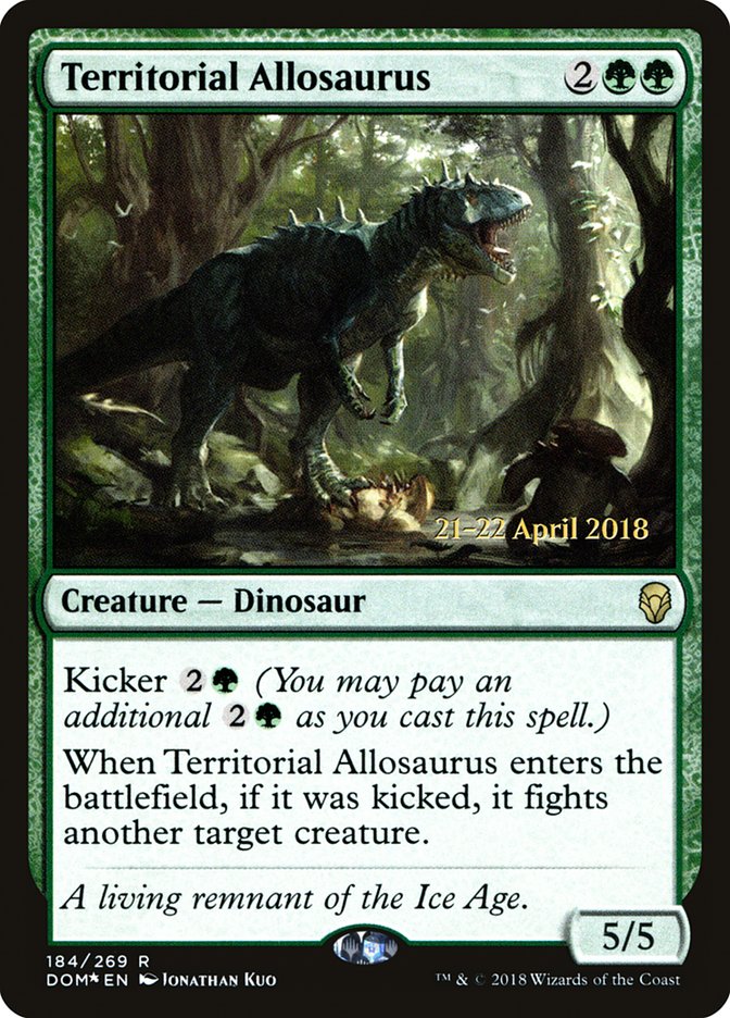 Territorial Allosaurus (184) [Dominaria Prerelease Promos] | Odin's Place