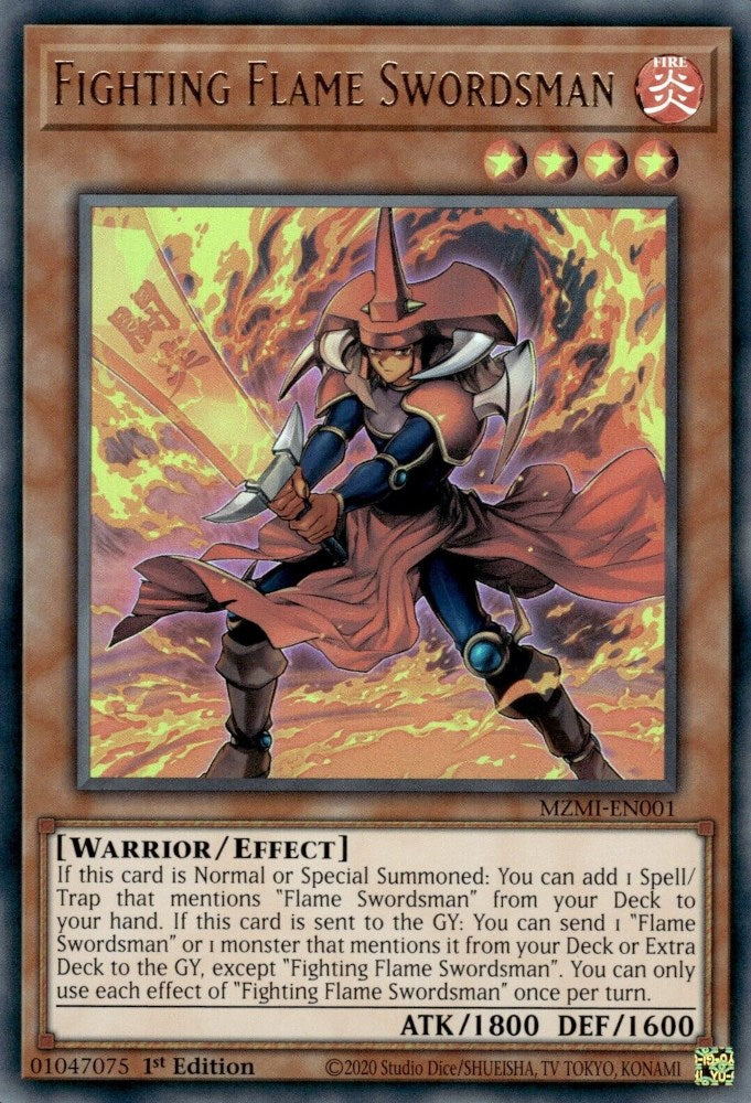 Fighting Flame Swordsman [MZMI-EN001] Ultra Rare | Odin's Place