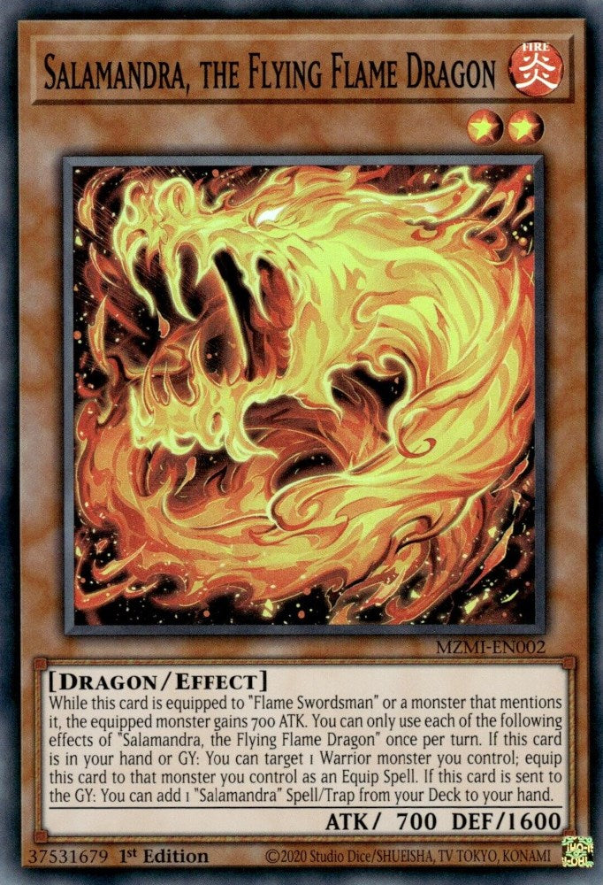Salamandra, the Flying Flame Dragon [MZMI-EN002] Super Rare | Odin's Place