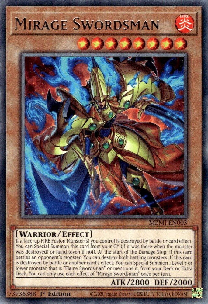 Mirage Swordsman [MZMI-EN003] Rare | Odin's Place