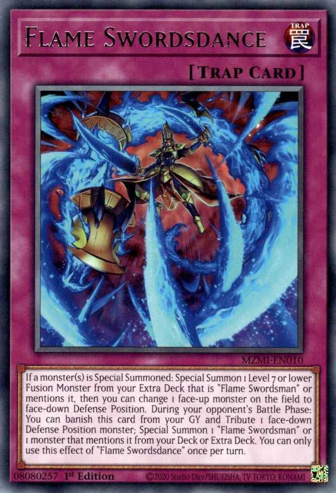 Flame Swordsdance [MZMI-EN010] Rare | Odin's Place