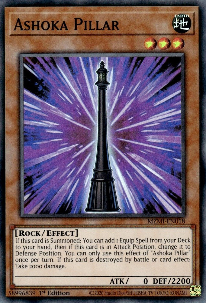 Ashoka Pillar [MZMI-EN018] Super Rare | Odin's Place