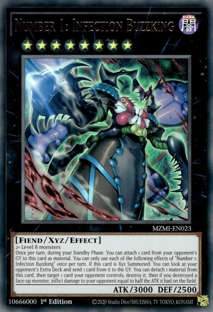 Number 1: Infection Buzzking [MZMI-EN023] Ultra Rare | Odin's Place