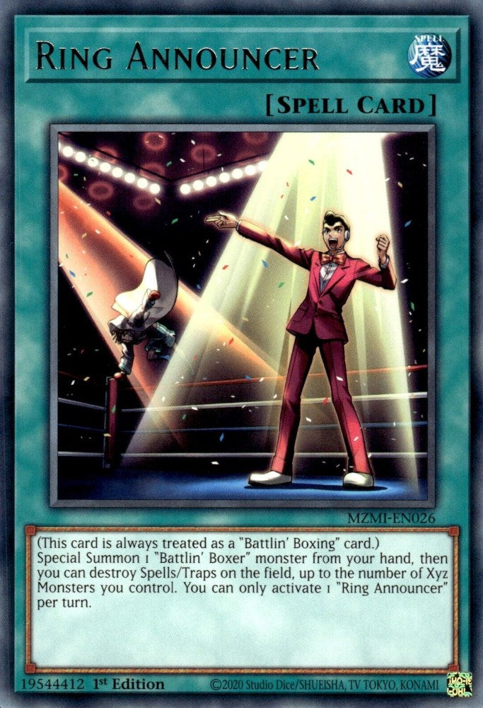 Ring Announcer [MZMI-EN026] Rare | Odin's Place