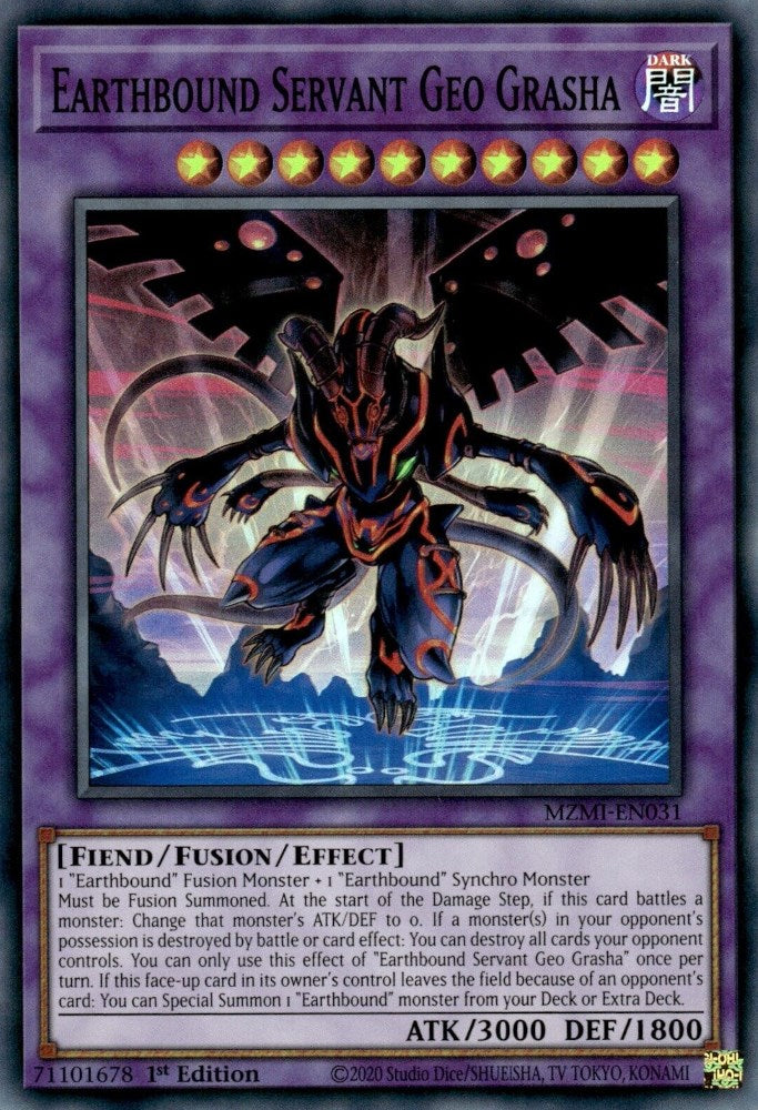 Earthbound Servant Geo Grasha [MZMI-EN031] Super Rare | Odin's Place