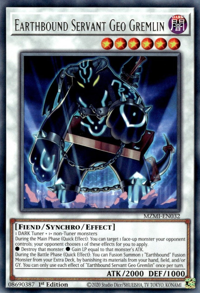 Earthbound Servant Geo Gremlin [MZMI-EN032] Rare | Odin's Place