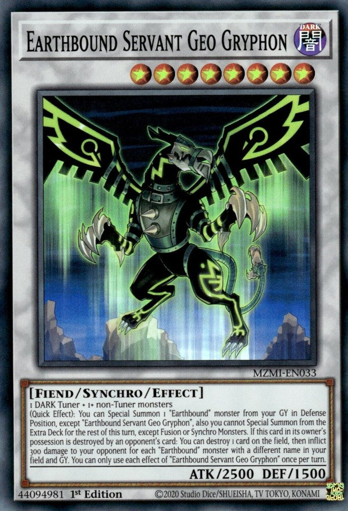 Earthbound Servant Geo Gryphon [MZMI-EN033] Super Rare | Odin's Place