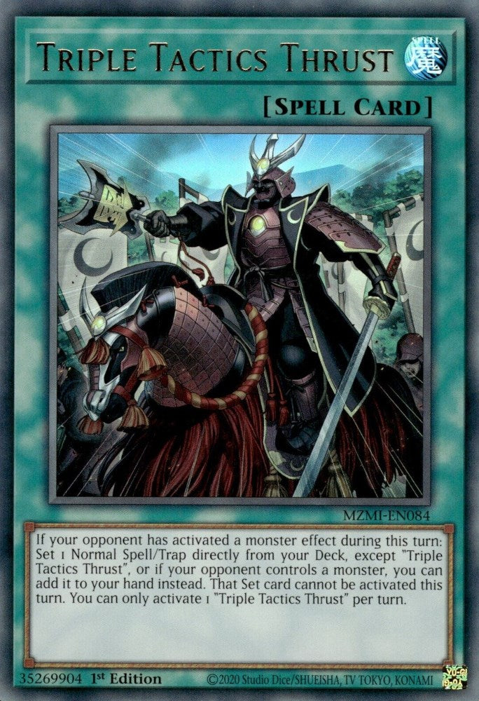 Triple Tactics Thrust [MZMI-EN084] Ultra Rare | Odin's Place