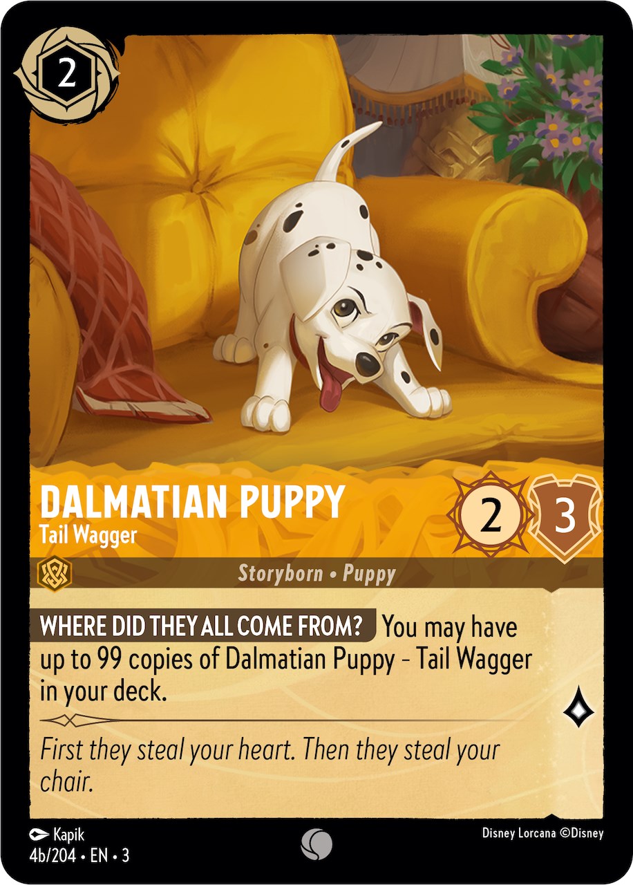 Dalmatian Puppy - Tail Wagger (4b) (4b/204) [Into the Inklands] | Odin's Place