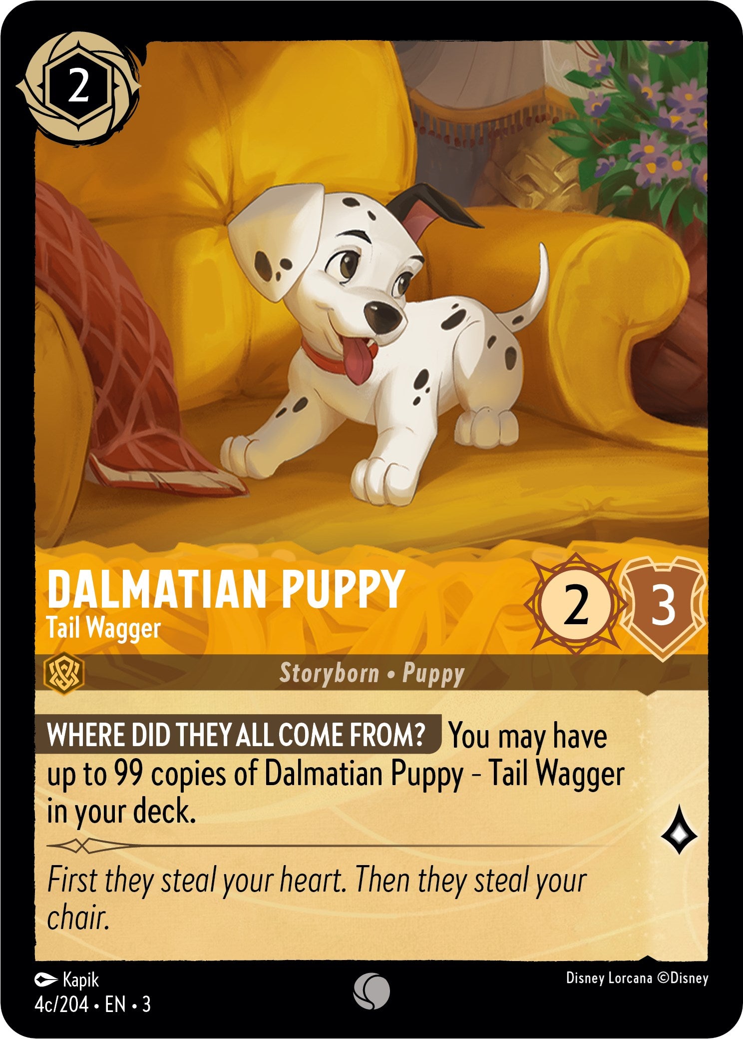 Dalmatian Puppy - Tail Wagger (4c) (4c/204) [Into the Inklands] | Odin's Place