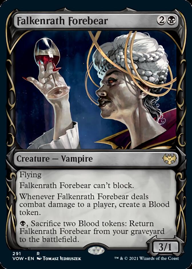 Falkenrath Forebear (Showcase Fang Frame) [Innistrad: Crimson Vow] | Odin's Place