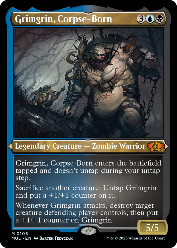 Grimgrin, Corpse-Born (Foil Etched) [Multiverse Legends] | Odin's Place