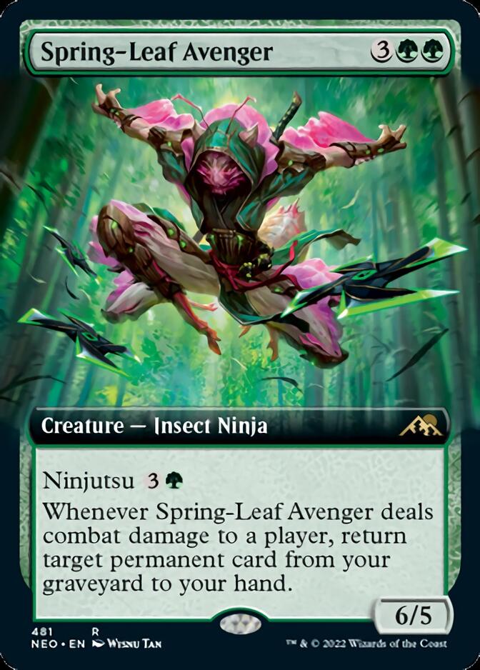 Spring-Leaf Avenger (Extended Art) [Kamigawa: Neon Dynasty] | Odin's Place