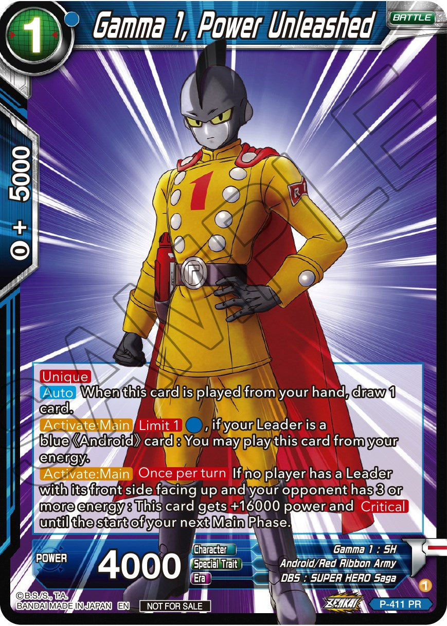 Gamma 1, Power Unleashed (Zenkai Series Tournament Pack Vol.1) (P-411) [Tournament Promotion Cards] | Odin's Place
