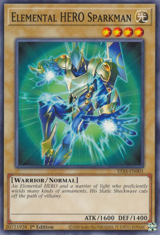 Elemental HERO Sparkman [STAS-EN001] Common | Odin's Place