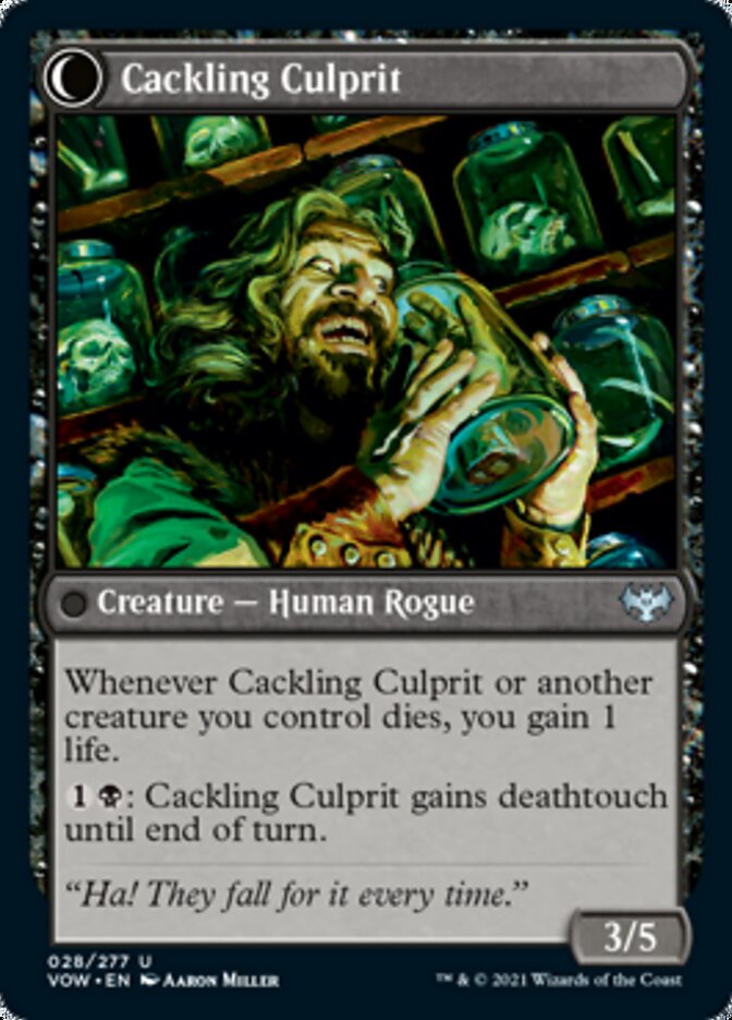 Panicked Bystander // Cackling Culprit [Innistrad: Crimson Vow] | Odin's Place