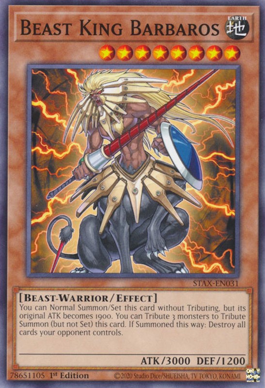 Beast King Barbaros [STAX-EN031] Common | Odin's Place