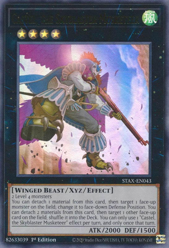 Castel, the Skyblaster Musketeer [STAX-EN043] Ultra Rare | Odin's Place