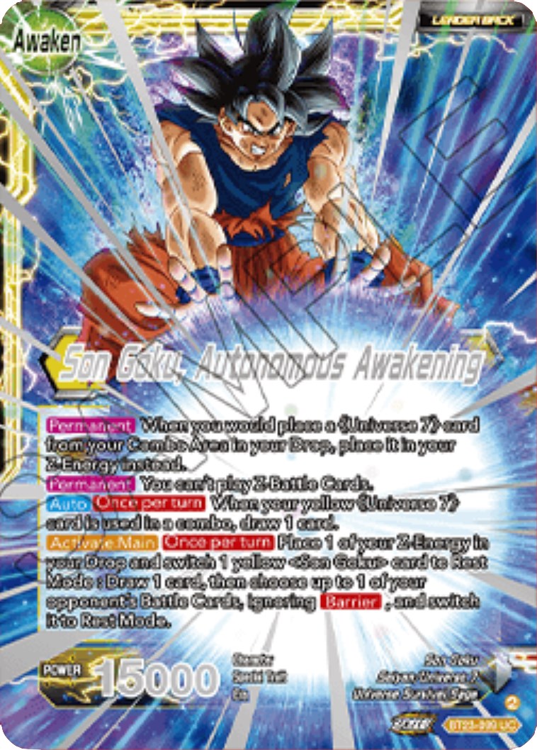 SSB Son Goku // Son Goku, Autonomous Awakening (2023 Championship Finals) (BT23-099) [Tournament Promotion Cards] | Odin's Place