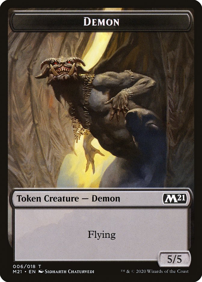 Demon Token [Core Set 2021 Tokens] | Odin's Place