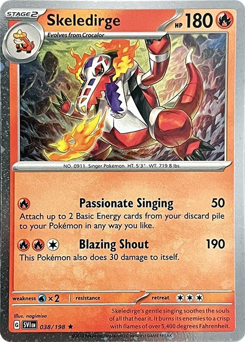 Skeledirge (038/198) (Cosmos Holo) [Miscellaneous Cards] | Odin's Place