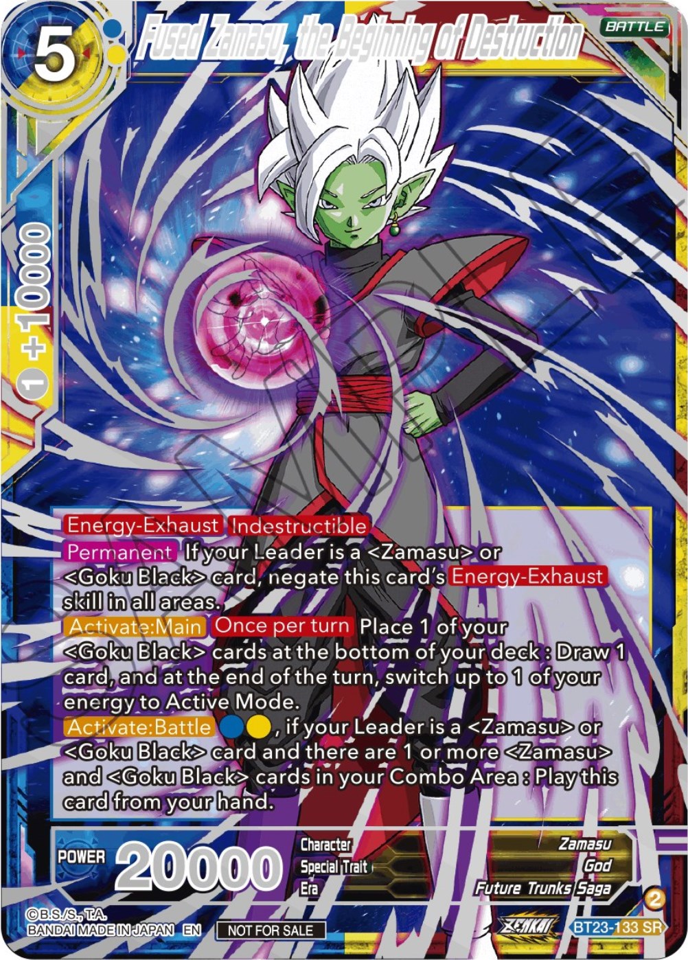 Fused Zamasu, the Beginning of Destruction (Championship 2023 Reward Alternate Art Card Set) (Holo) (BT23-133) [Tournament Promotion Cards] | Odin's Place