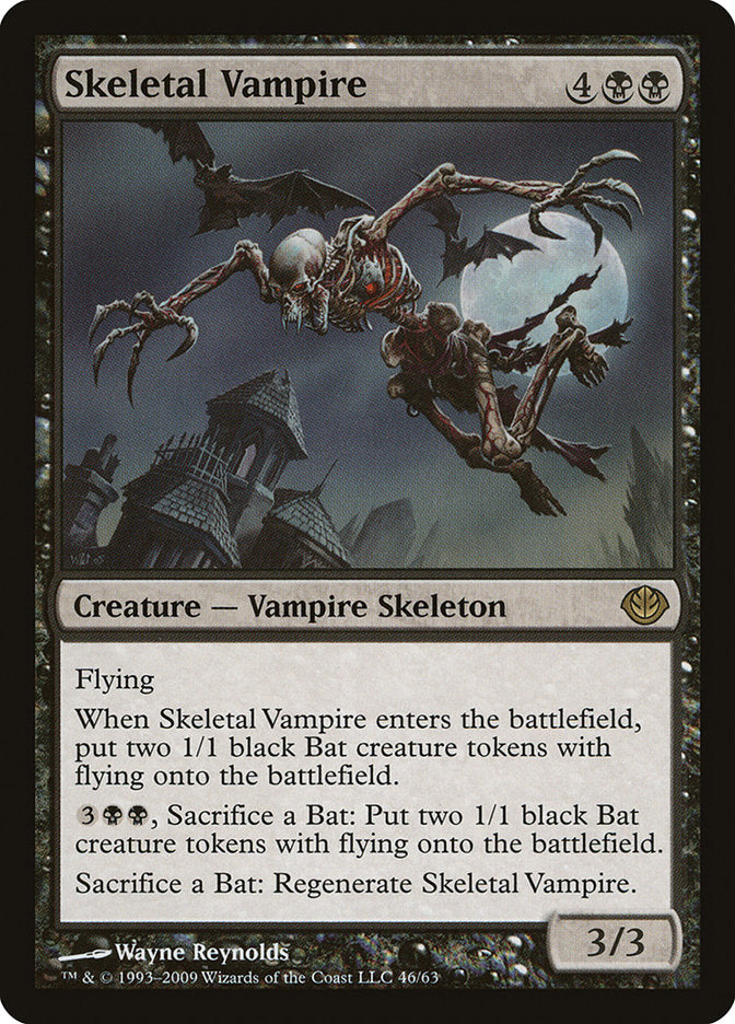 Skeletal Vampire (46) [Duel Decks: Garruk vs. Liliana] | Odin's Place