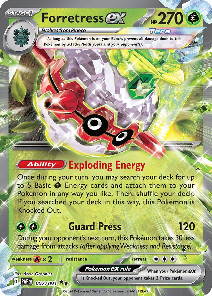 Forretress ex (002/091) [Scarlet & Violet: Paldean Fates] | Odin's Place