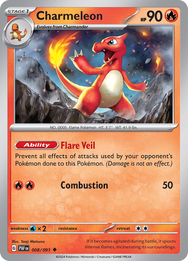 Charmeleon (008/091) [Scarlet & Violet: Paldean Fates] | Odin's Place