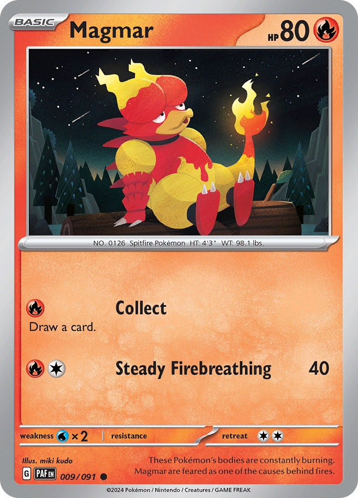 Magmar (009/091) [Scarlet & Violet: Paldean Fates] | Odin's Place
