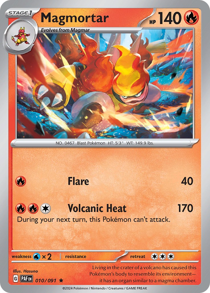 Magmortar (010/091) [Scarlet & Violet: Paldean Fates] | Odin's Place