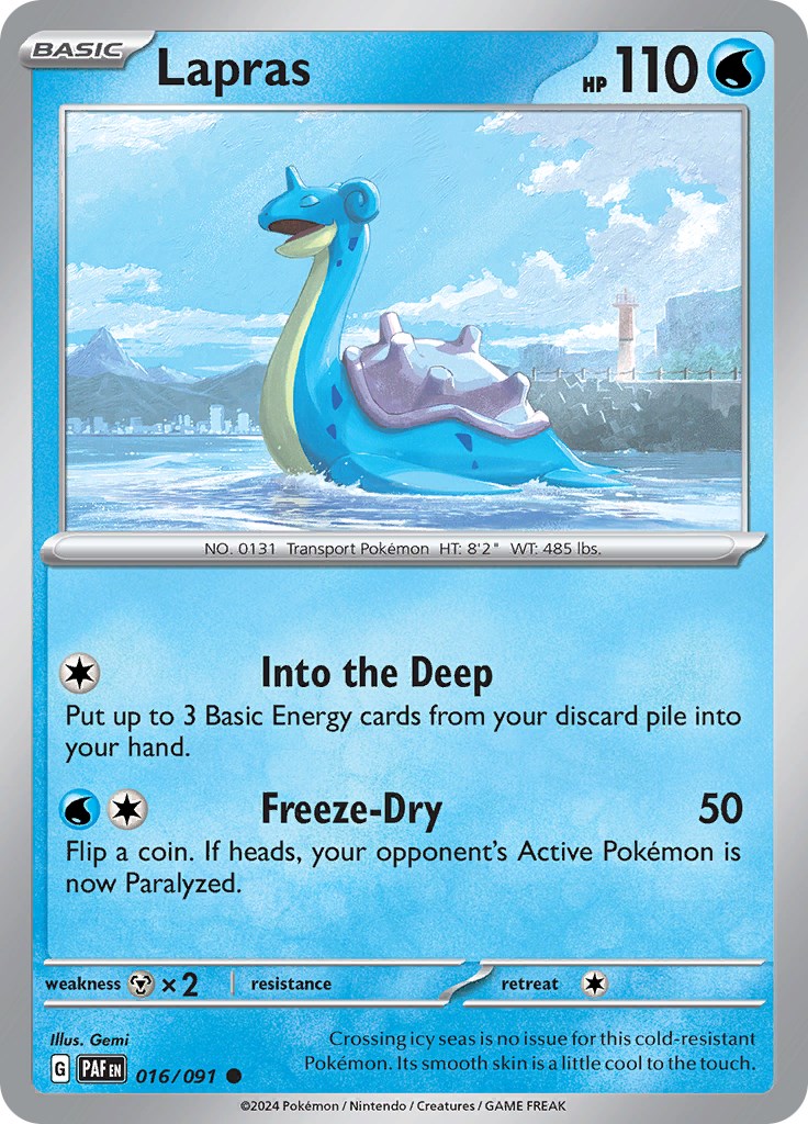 Lapras (016/091) [Scarlet & Violet: Paldean Fates] | Odin's Place