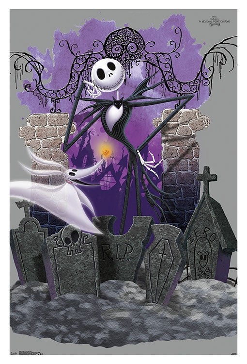 Poster: Nightmare Before Christmas Jack and Zero | Odin's Place