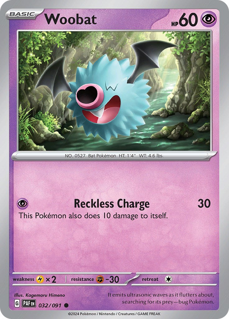 Woobat (032/091) [Scarlet & Violet: Paldean Fates] | Odin's Place