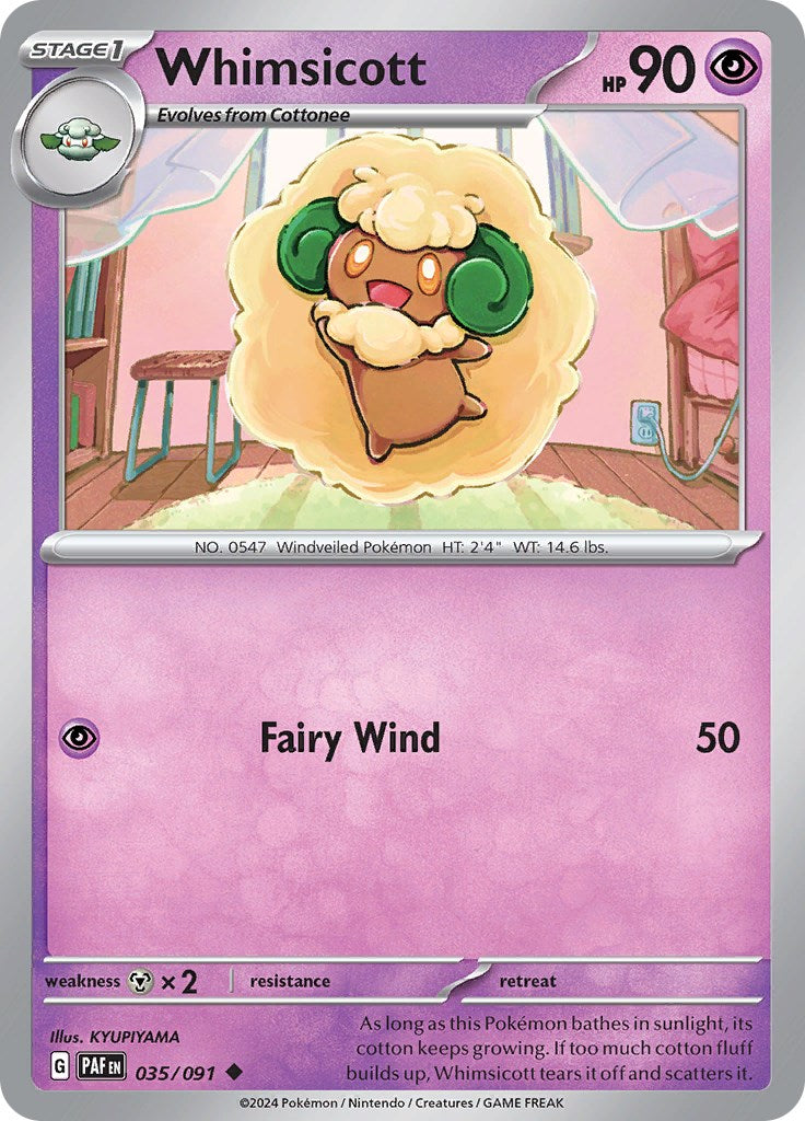 Whimsicott (035/091) [Scarlet & Violet: Paldean Fates] | Odin's Place