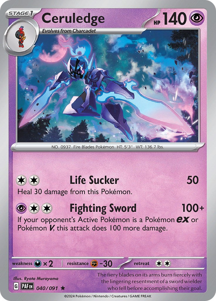 Ceruledge (040/091) [Scarlet & Violet: Paldean Fates] | Odin's Place
