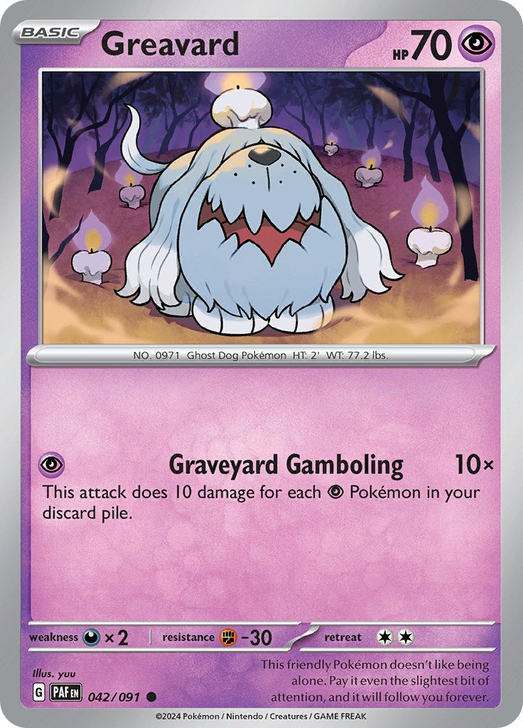Greavard (042/091) [Scarlet & Violet: Paldean Fates] | Odin's Place