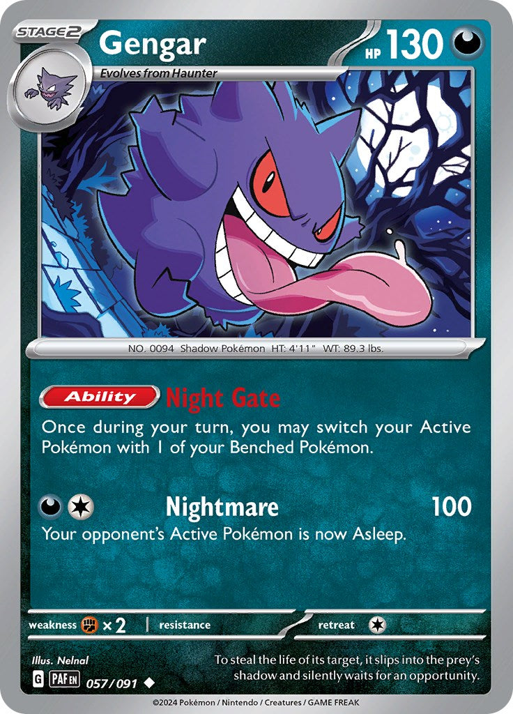 Gengar (057/091) [Scarlet & Violet: Paldean Fates] | Odin's Place