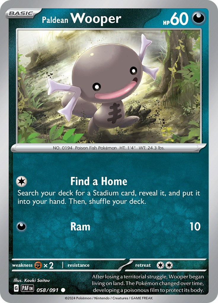 Paldean Wooper (058/091) [Scarlet & Violet: Paldean Fates] | Odin's Place