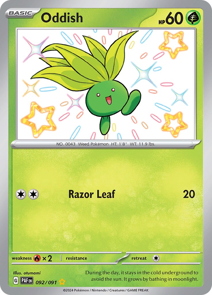 Oddish (092/091) [Scarlet & Violet: Paldean Fates] | Odin's Place