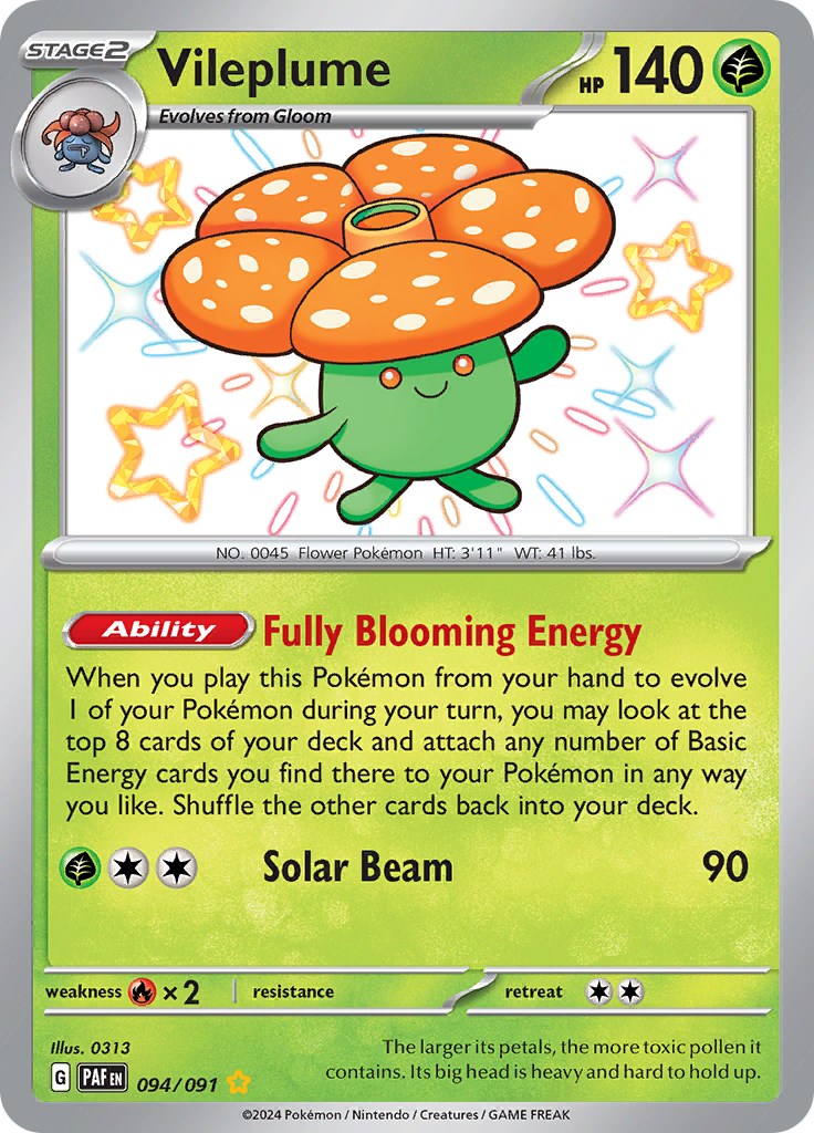 Vileplume (094/091) [Scarlet & Violet: Paldean Fates] | Odin's Place