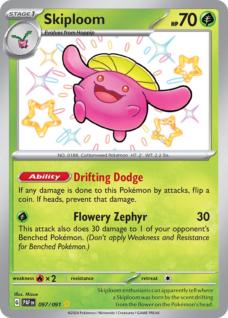 Skiploom (097/091) [Scarlet & Violet: Paldean Fates] | Odin's Place
