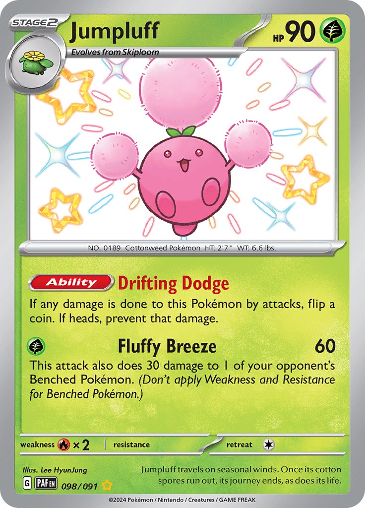 Jumpluff (098/091) [Scarlet & Violet: Paldean Fates] | Odin's Place