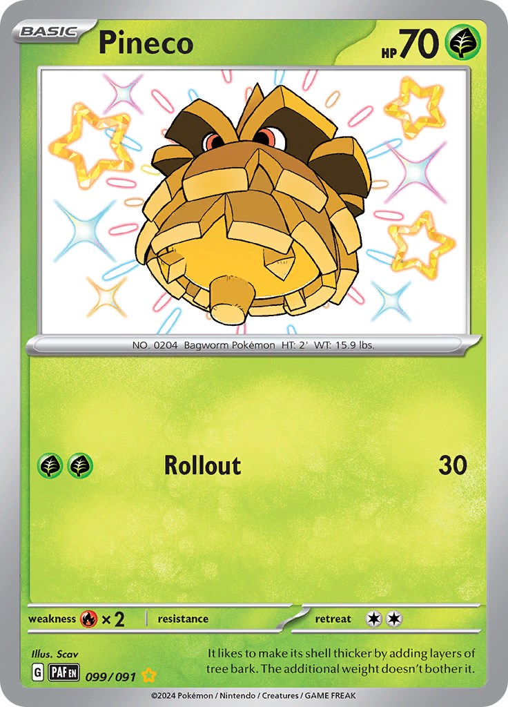 Pineco (099/091) [Scarlet & Violet: Paldean Fates] | Odin's Place