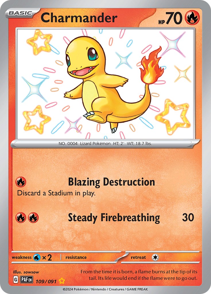 Charmander (109/091) [Scarlet & Violet: Paldean Fates] | Odin's Place